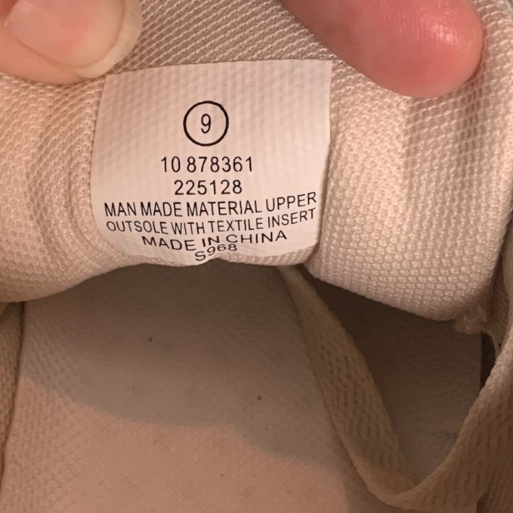 Racheal Zoe Sophie Tan & Cream Lace-Up Sneakers Size 9 - Picture 7 of 9